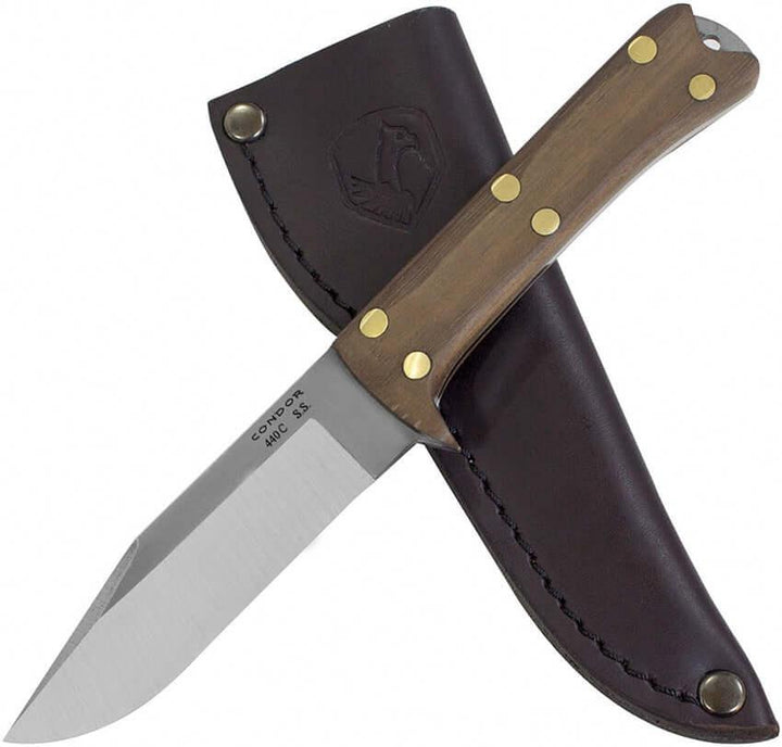 Condor Lifeland Hunter Knife Walnut Satin 440C - Knives.mx