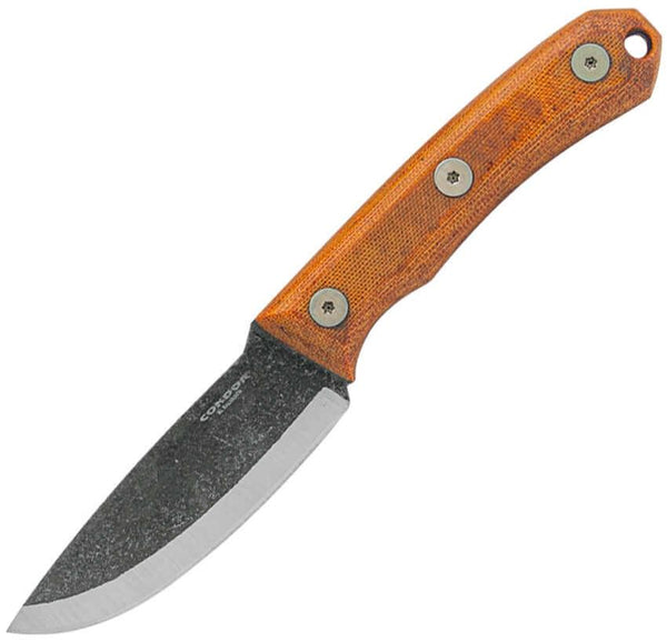 Condor Mountain Pass Carry Knife Natural Canvas Micarta 440C - Knives.mx