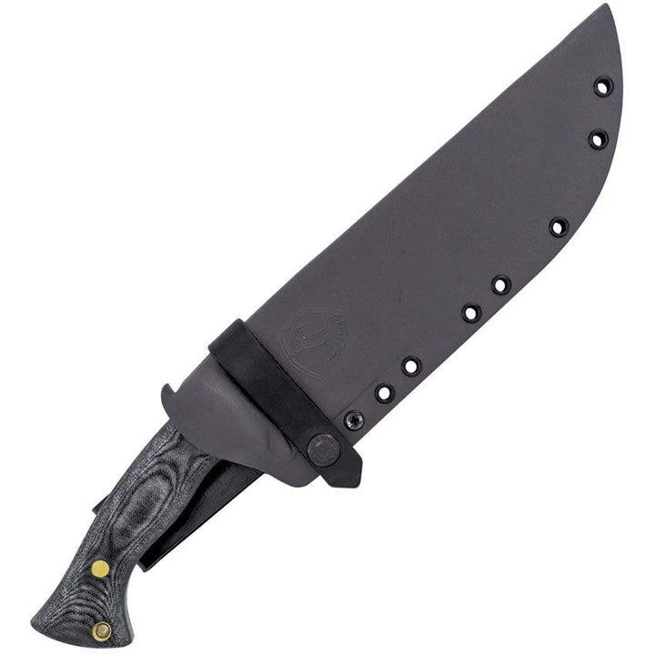 Condor Plan A Knife Black & White Micarta Satin Clip Point 1075HC - Knives.mx