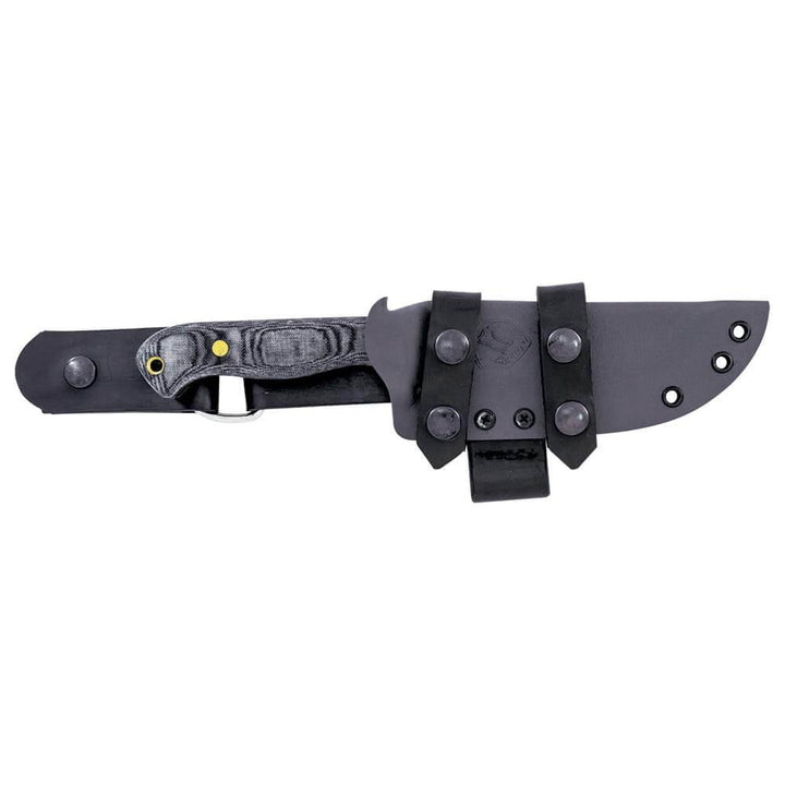 Condor SBK Knife Black Linen Micarta Powder Coated 1075HC - Knives.mx