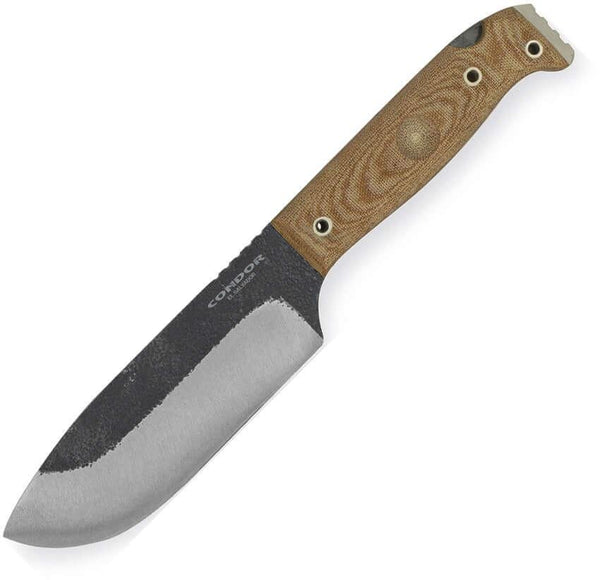 Condor Selknam Knife Natural Canvas Micarta 1075HC - Knives.mx