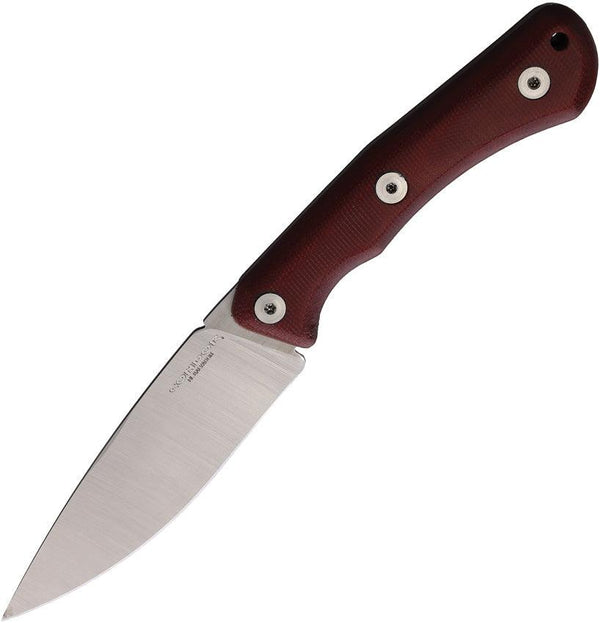 Condor Sport X.E.R.O. Campfire Knife Red Canvas Micarta Satin 14C28N Sandvik - Knives.mx