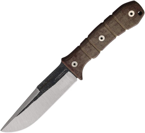 Condor Tactical P.A.S.S. Chute Knife Brown Canvas Micarta 440C - Knives.mx