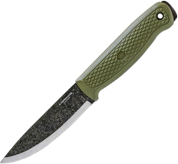 Condor Terrasaur Knife Green Polypropylene Black SW 1095HC - Knives.mx