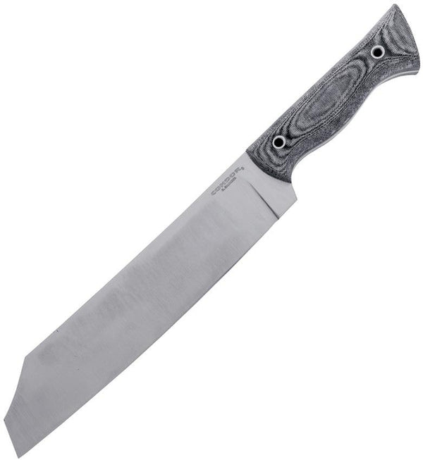 Condor Woodbuster Chopper Black & White Micarta Satin 1075HC - Knives.mx