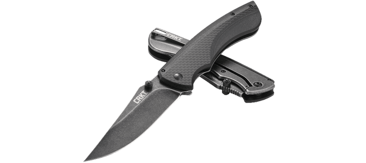 CRKT Burnout Framelock A/O CF with G10 Black SW 8Cr13MoV - Knives.mx