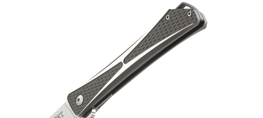 CRKT Crossbones Linerlock Gray Aluminum Satin AUS-8 - Knives.mx