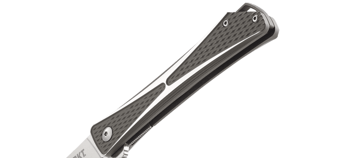 CRKT Crossbones Linerlock Gray Aluminum Satin AUS-8 - Knives.mx