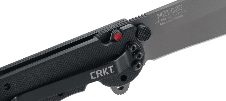 CRKT M21 Linerlock AutoLAWKS Black G10 TiNi Coated 1.4116 - Knives.mx