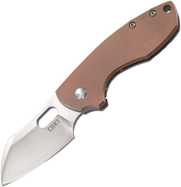 CRKT Pilar Framelock Copper w 2Cr13 Stainless Back 8Cr13MoV - Knives.mx