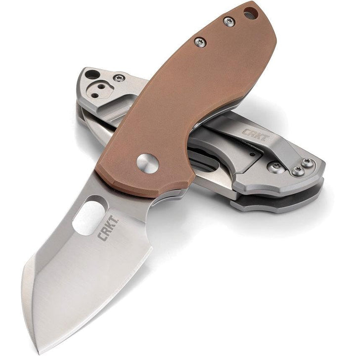 CRKT Pilar Framelock Copper w 2Cr13 Stainless Back 8Cr13MoV - Knives.mx