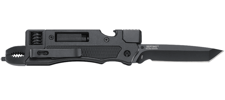 CRKT Septimo Multi-Tool Linerlock Black Aluminum w/GFN Inlay Oxide 8Cr13MoV - Knives.mx