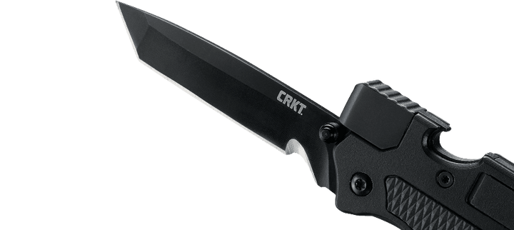 CRKT Septimo Multi-Tool Linerlock Black Aluminum w/GFN Inlay Oxide 8Cr13MoV - Knives.mx