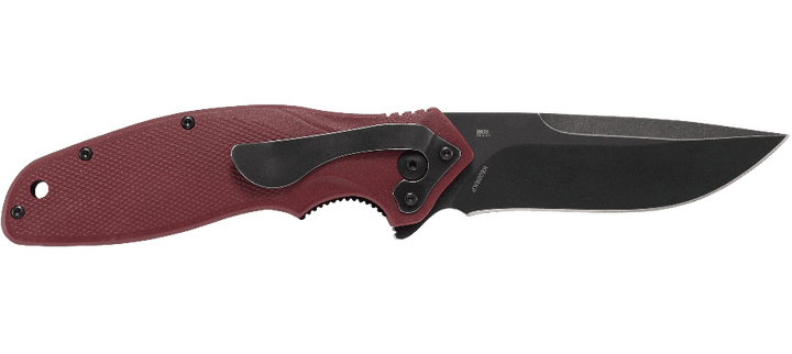 CRKT Shenanigan Linerlock A/O Marroon GRN Plain SW 1.4116 - Knives.mx