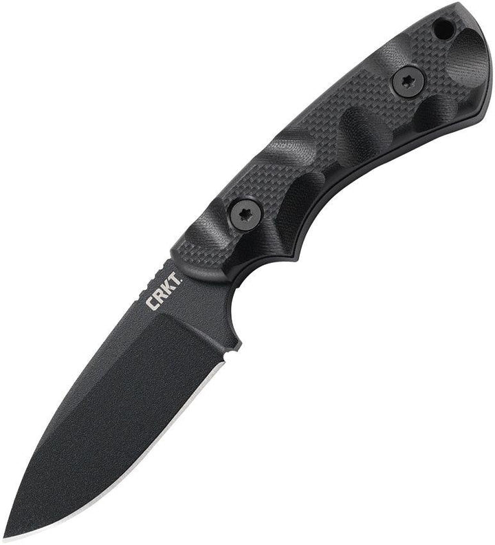 CRKT Siwi Fixed Blade Black G10 Powder Coat Plain SK-5 - Knives.mx