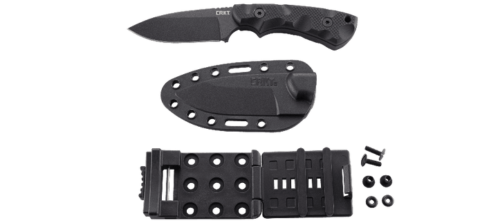 CRKT Siwi Fixed Blade Black G10 Powder Coat Plain SK-5 - Knives.mx