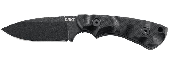 CRKT Siwi Fixed Blade Black G10 Powder Coat Plain SK-5 - Knives.mx