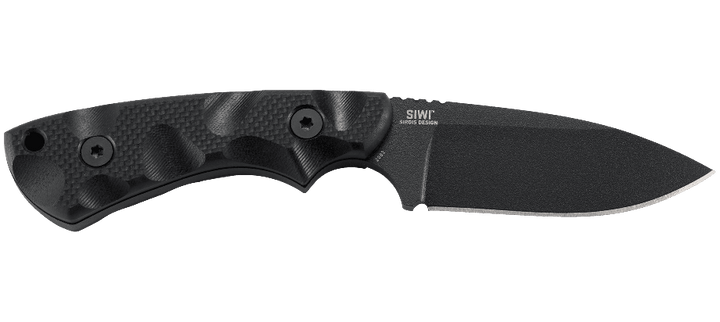 CRKT Siwi Fixed Blade Black G10 Powder Coat Plain SK-5 - Knives.mx