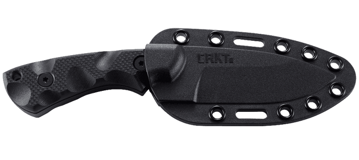 CRKT Siwi Fixed Blade Black G10 Powder Coat Plain SK-5 - Knives.mx