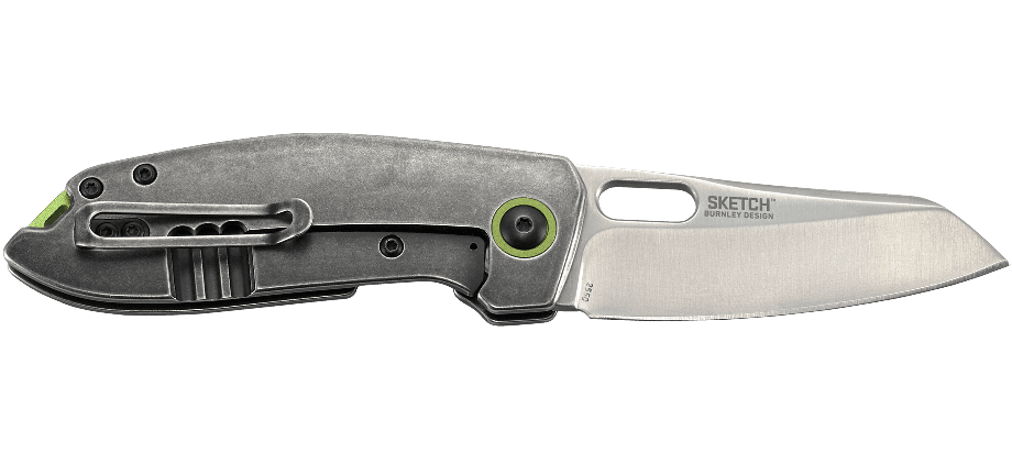 CRKT Sketch Framelock Stainless Handle Satin 8Cr14MoV - Knives.mx