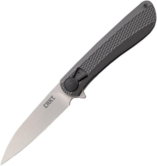 CRKT Slacker Linerlock Black Checkered Aluminum 1.4116 Steel - Knives.mx