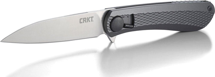 CRKT Slacker Linerlock Black Checkered Aluminum 1.4116 Steel - Knives.mx