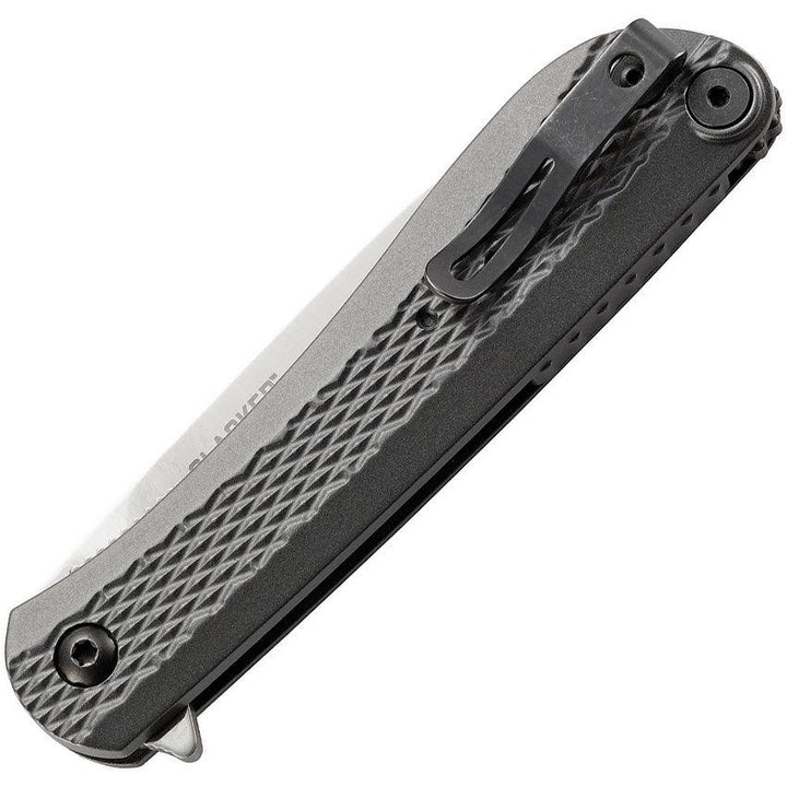 CRKT Slacker Linerlock Black Checkered Aluminum 1.4116 Steel - Knives.mx