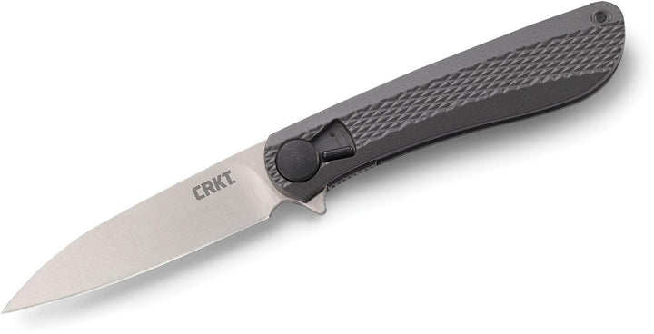 CRKT Slacker Linerlock Black Checkered Aluminum 1.4116 Steel - Knives.mx