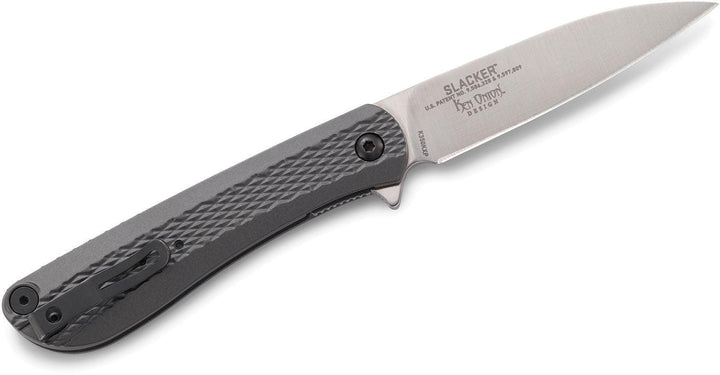 CRKT Slacker Linerlock Black Checkered Aluminum 1.4116 Steel - Knives.mx