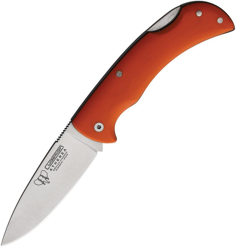 Cudeman Athenea Lockback Orange G10 Bohler N690 - Knives.mx