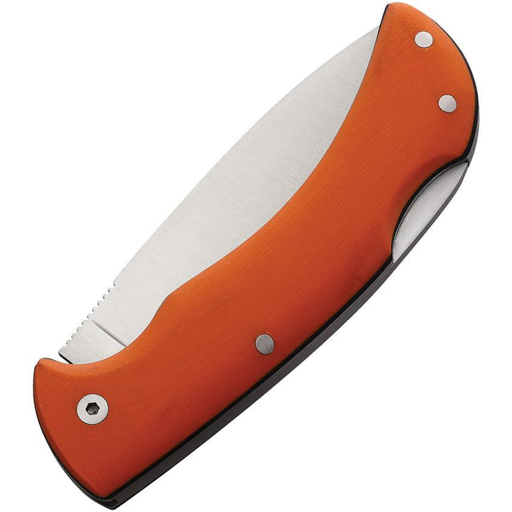 Cudeman Athenea Lockback Orange G10 Bohler N690 - Knives.mx