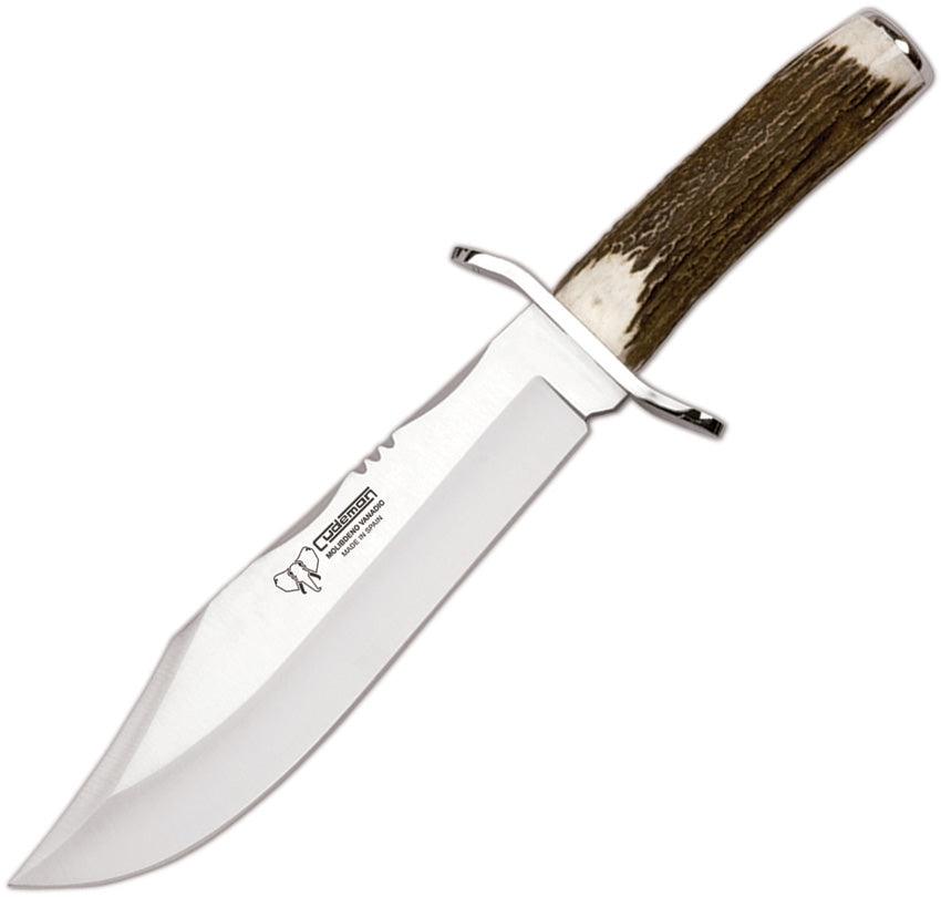 Cudeman Fixed Blade Bowie Stag Vanadium Molybdenum Steel Blade - Knives.mx