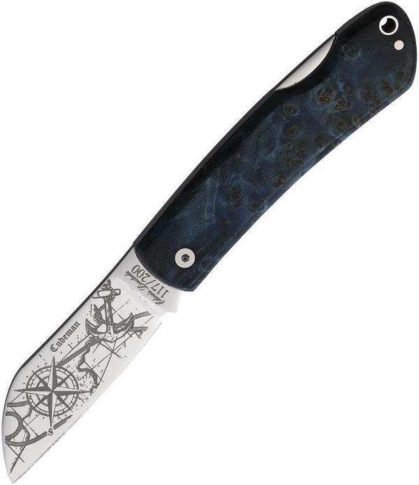 Cudeman La Marinera Lockback LE Blue Poplar Bohler N690 - Knives.mx