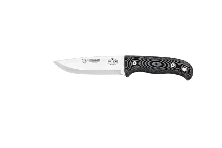 Cudeman Mod Ent Bushcraft Fixed Blade Black Micarta Satin Bohler N690 - Knives.mx