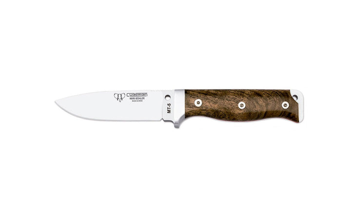 Cudeman Mod MT5 Survival Knife Walnut Satin Bohler N695 - Knives.mx