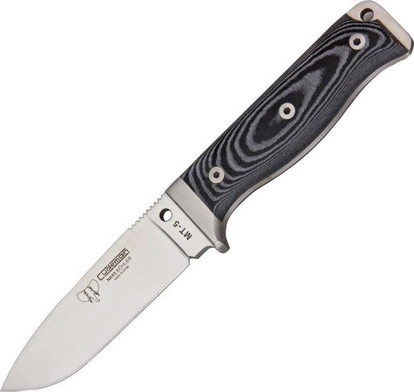 Cudeman MT5 Survival Knife Black Micarta Bohler N695 - Knives.mx