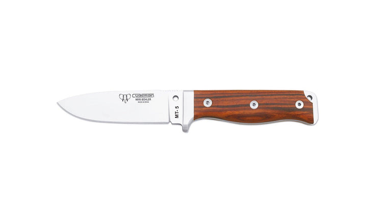 Cudeman MT5 Survival Knife Cocobolo Wood Bohler N695 - Knives.mx