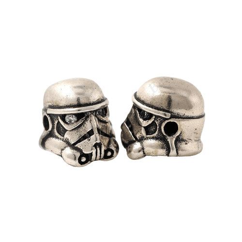 DARK KNIGHT HELMET BEADS 11X11MM - Knives.mx