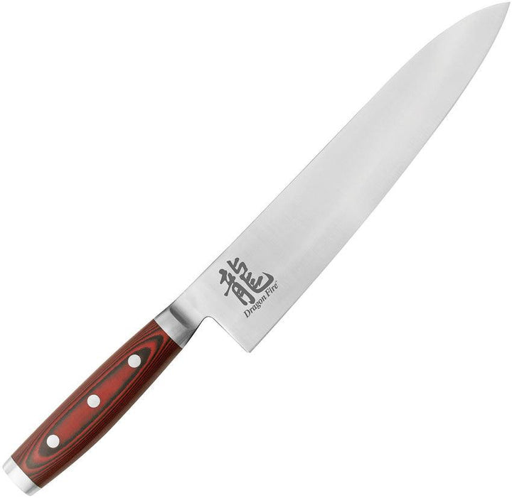 Dragon by Apogee Chefs Knife 9.5in Satin CTS-BD1 - Knives.mx