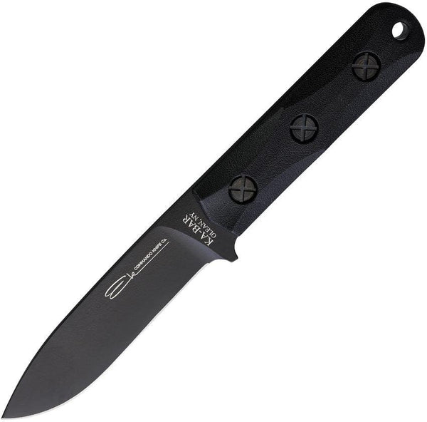 Ek Short Drop Point Black Coated 1095 Cro-Van - Knives.mx