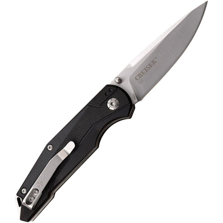 Elite Tactical Cruiser Button Lock Black G10 Satin D2 - Knives.mx