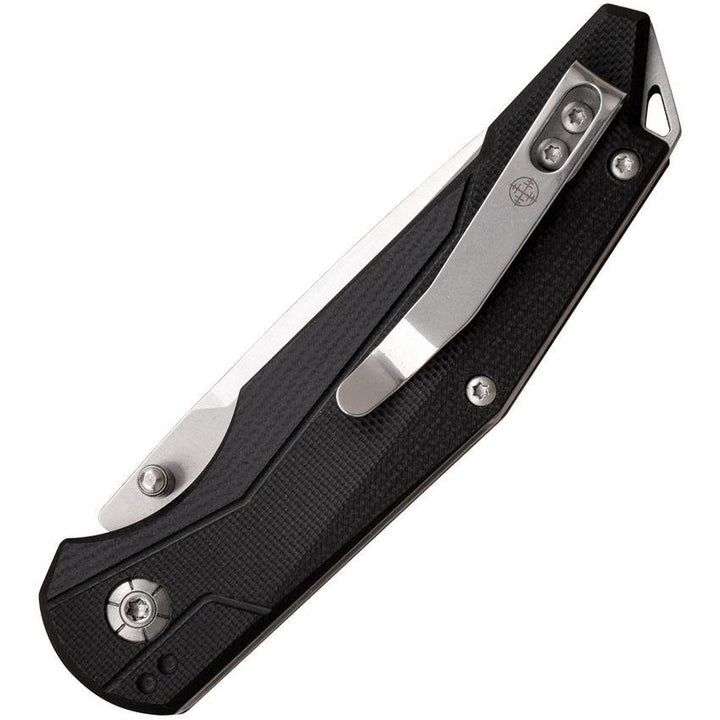 Elite Tactical Cruiser Button Lock Black G10 Satin D2 - Knives.mx