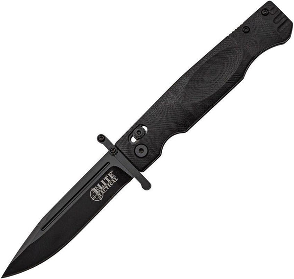 Elite Tactical Guardsman Rapid Lock Black G10 D2 Steel - Knives.mx