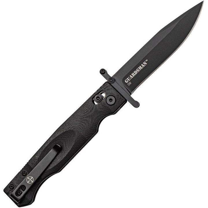 Elite Tactical Guardsman Rapid Lock Black G10 D2 Steel - Knives.mx