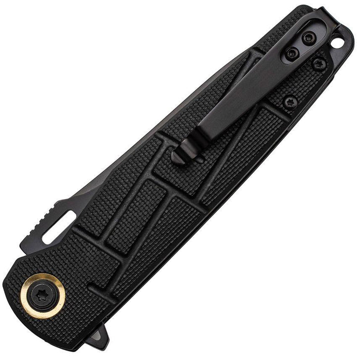 Elite Tactical Linerlock Black Nylon Plain 8Cr13MoV - Knives.mx