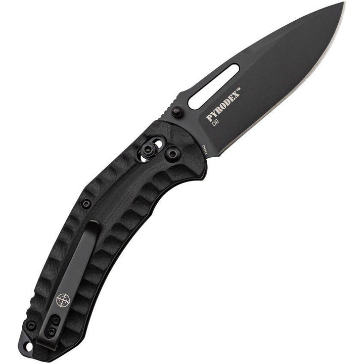 Elite Tactical Pyrodex Rapid Lock Blackout G10 D2 - Knives.mx