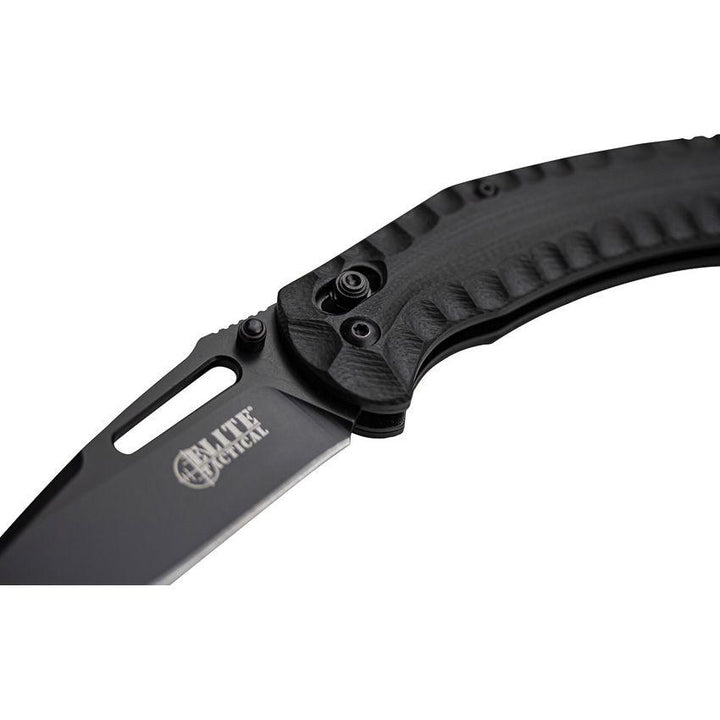 Elite Tactical Pyrodex Rapid Lock Blackout G10 D2 - Knives.mx