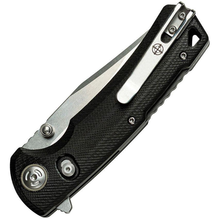 Elite Tactical The Chaser Black G10 Clip Point Satin D2 - Knives.mx