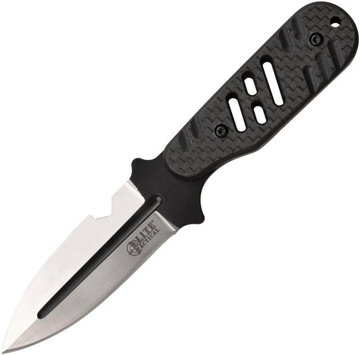 Elite Tactical The Minion Black G10 Two Tones Double Edge 8Cr13MoV - Knives.mx