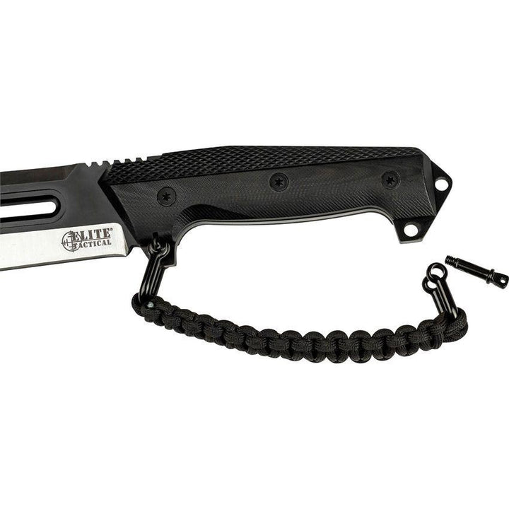 Elite Tactical The Rig Knife Black G10 Two Tones Tanto 8Cr13MoV - Knives.mx